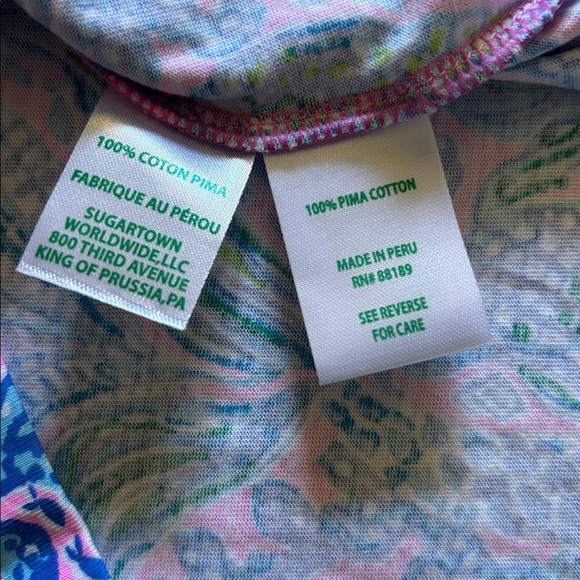 Lilly Pulitzer Etta Short Sleeve Dress ~ Lilac Rose We Mermaid It ~ Size Large - Picture 7 of 7